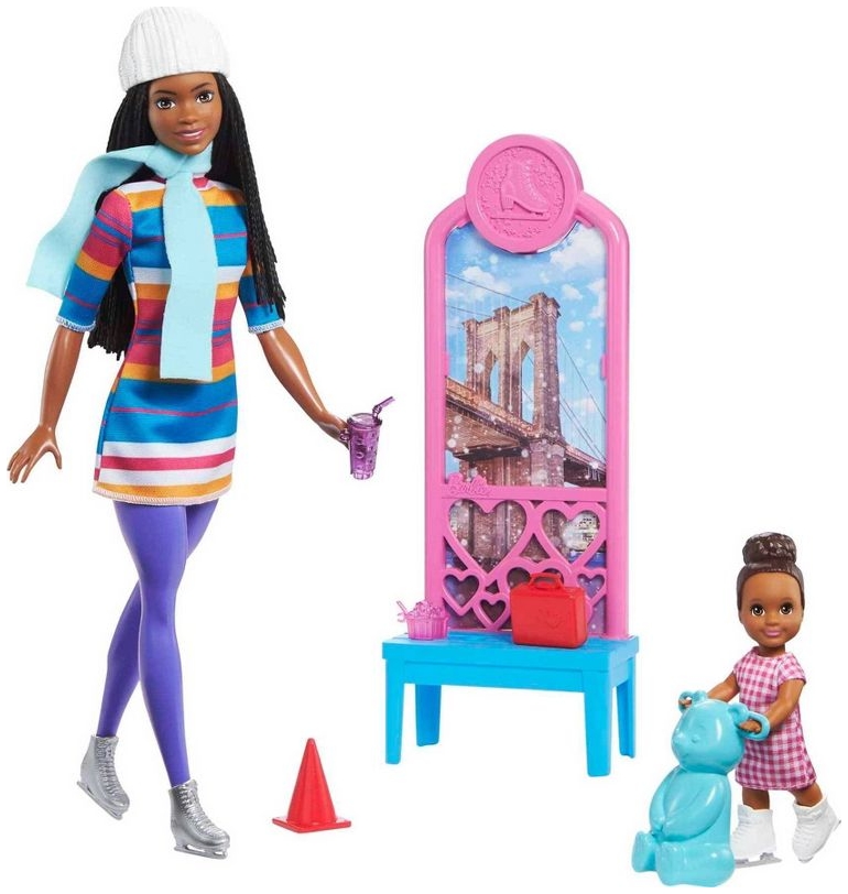 Barbie Life in the City Ice-Skating Lessons Playset