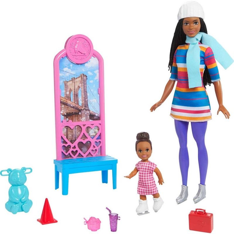 Barbie Life in the City Ice-Skating Lessons Playset