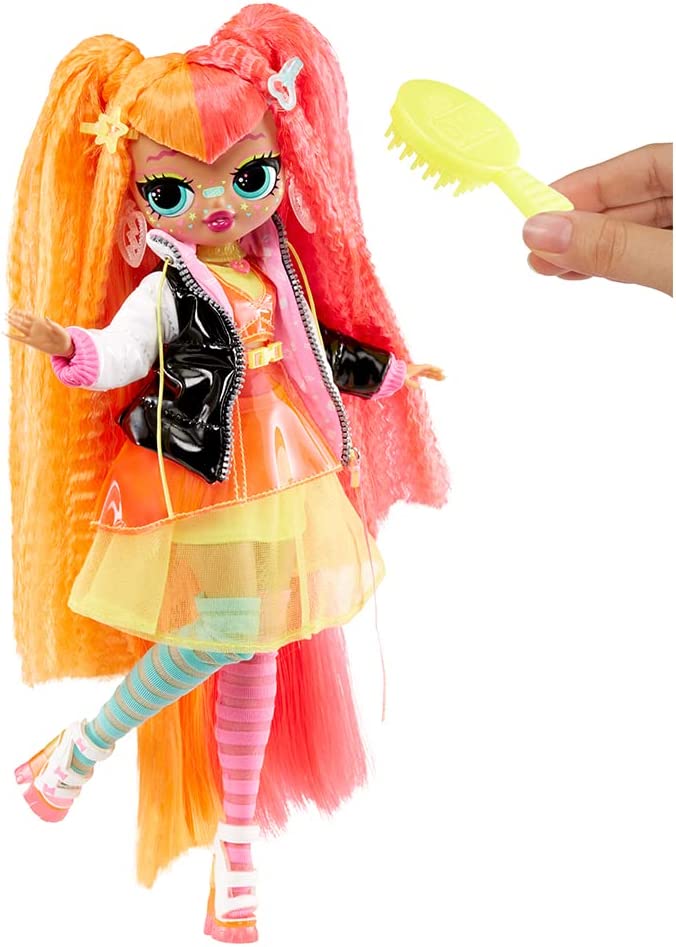 LOL OMG Fierce Neonlicious doll stock images