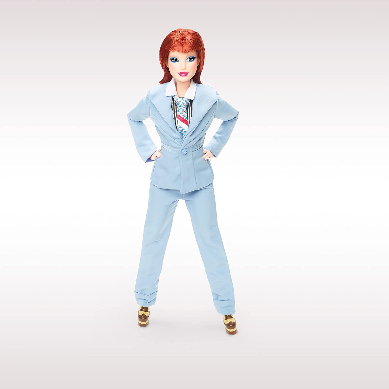 Barbie David Bowie collector doll 2022 in light blue costume from Life on Mars YouLoveIt
