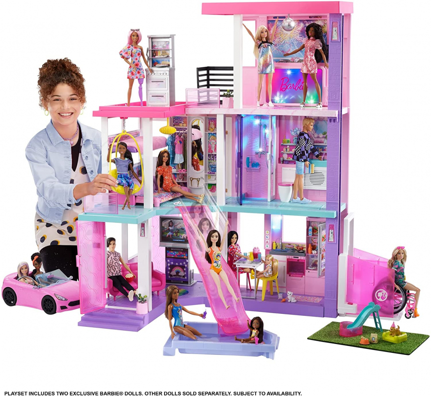 Barbie 60th Celebration Dreamhouse house with 2 exclusive dolls