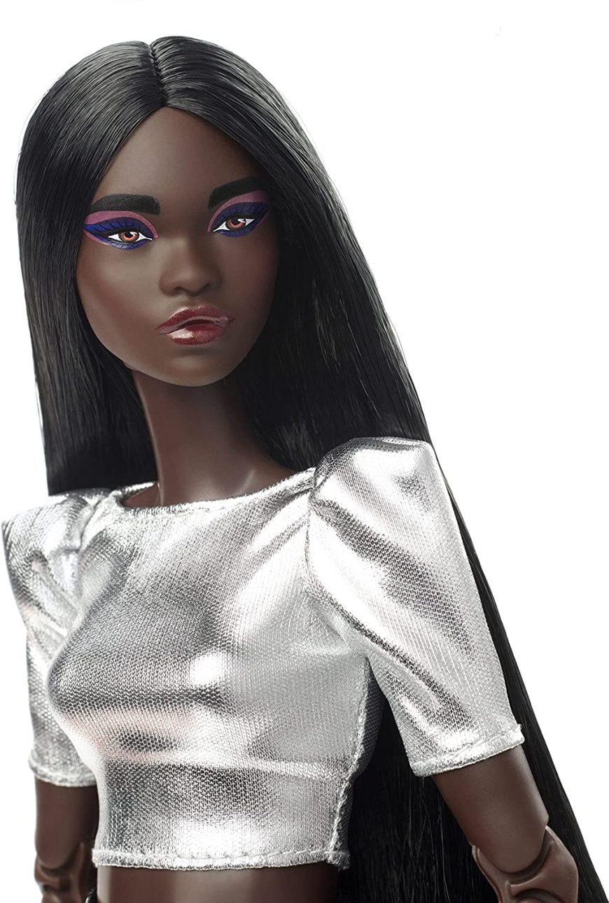 Barbie Looks doll 10 Dark-Brown Straight Hair, Tall Body Type