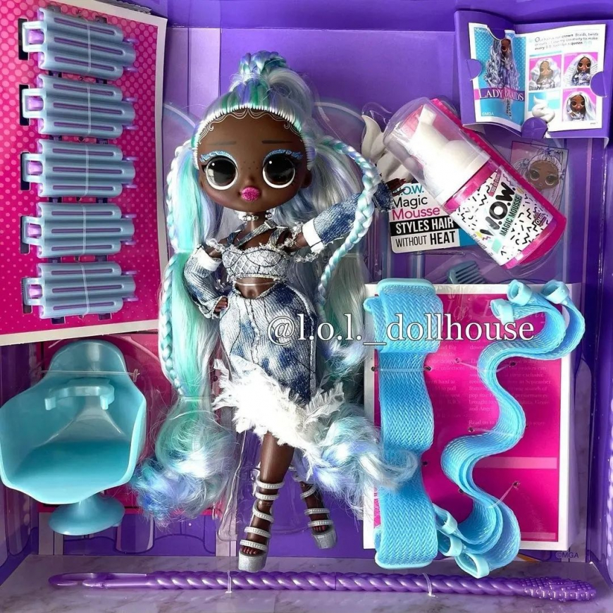 LOL OMG Hair Edition Lady Braids doll