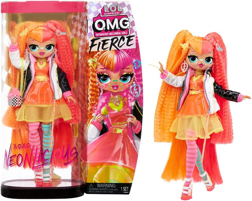 LOL OMG Fierce Neonlicious doll stock images