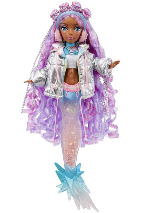 MERMAZE MERMAIDZ™ Winter Waves Kishiko™ Mermaid Fashion Doll with Color  Change Fin, Glitter-Filled Tail and Accessories