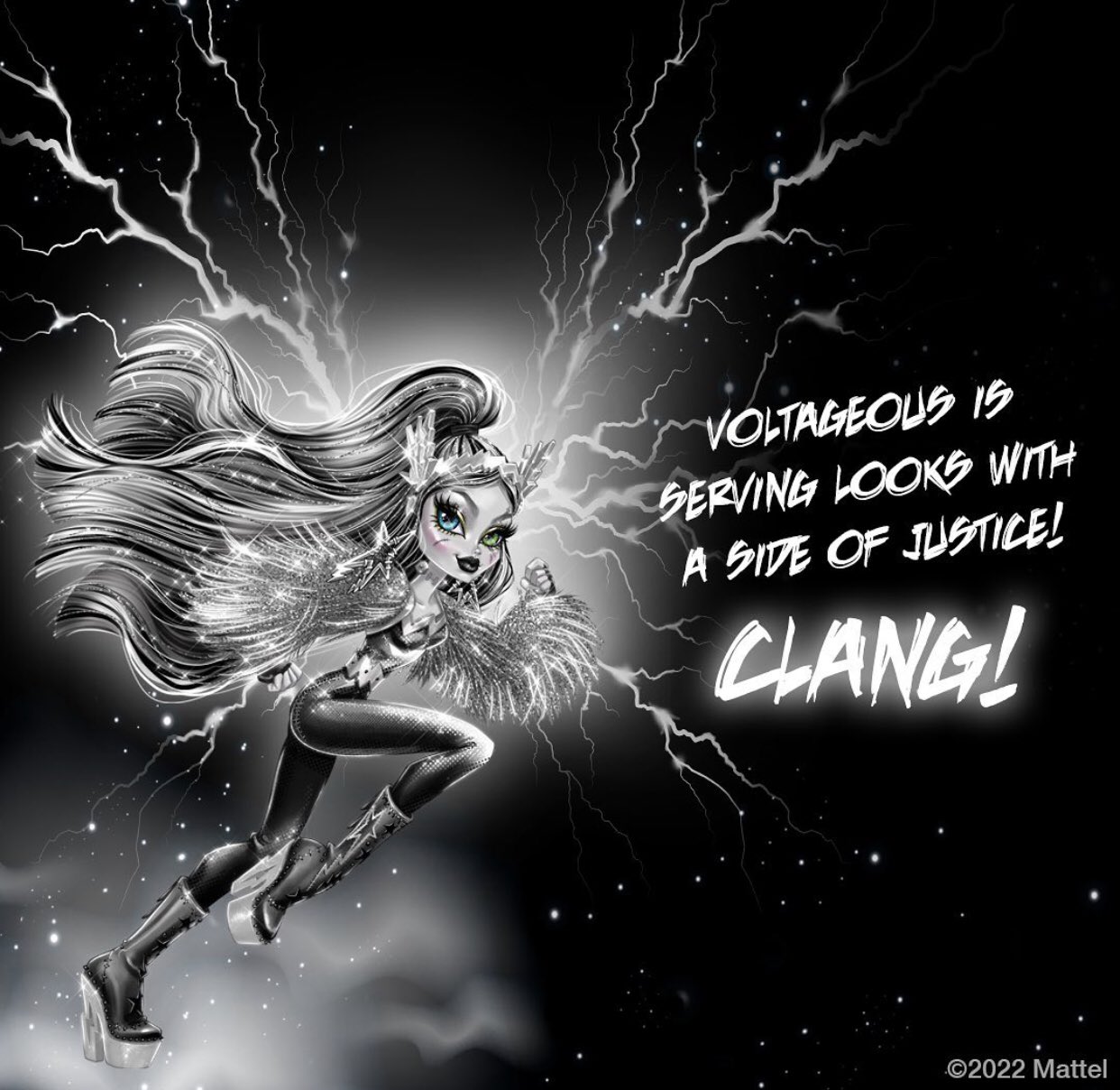 Popular Monster high sdcc Voltageous Frankie stein