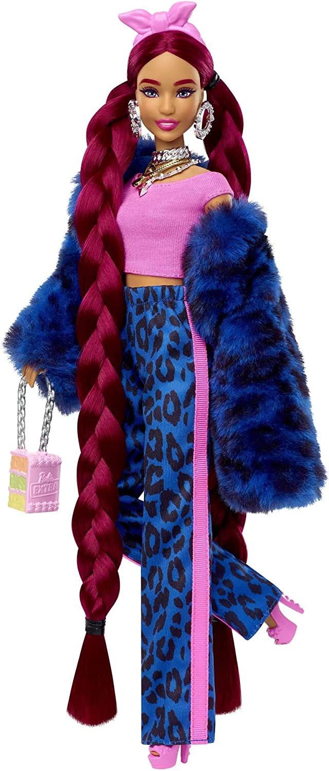 Barbie Extra 17 doll 2022 blue leopard