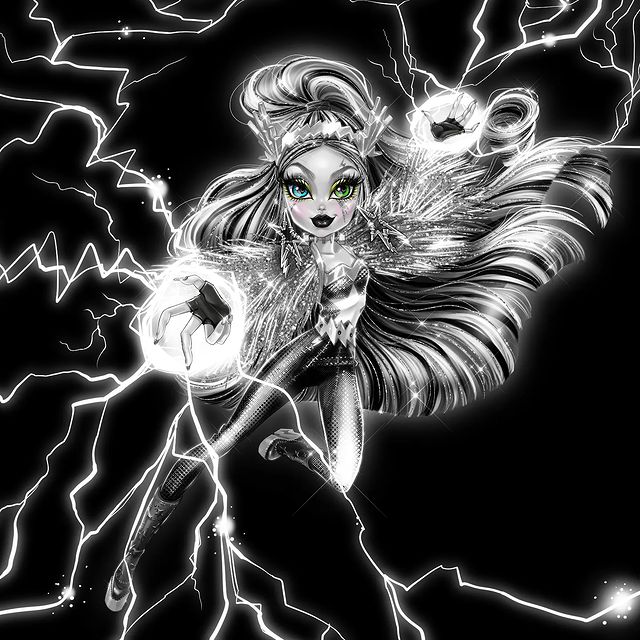 Monster High Collector Fankie Stain Voltageous Comic Con 2022 pictures art illustration