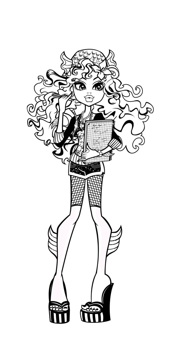 Monster High coloring pages and official promo images