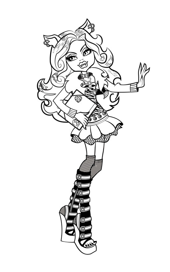 Monster High coloring pages and official promo images