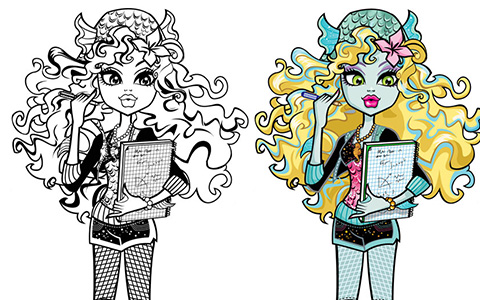 Monster High from line art to promo images