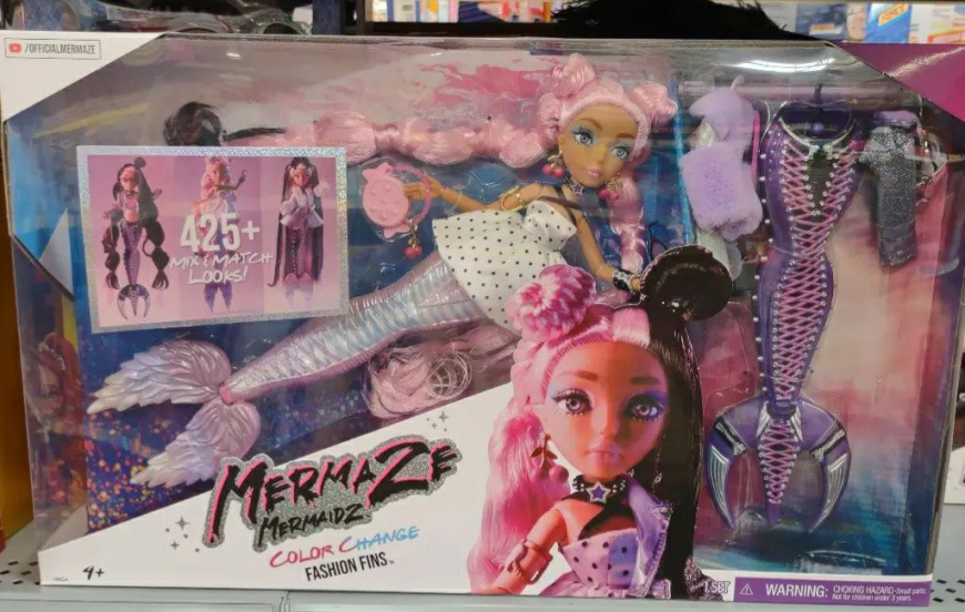 New Mermaze Mermaidz color change fashion fins doll Morra with a detachable tail