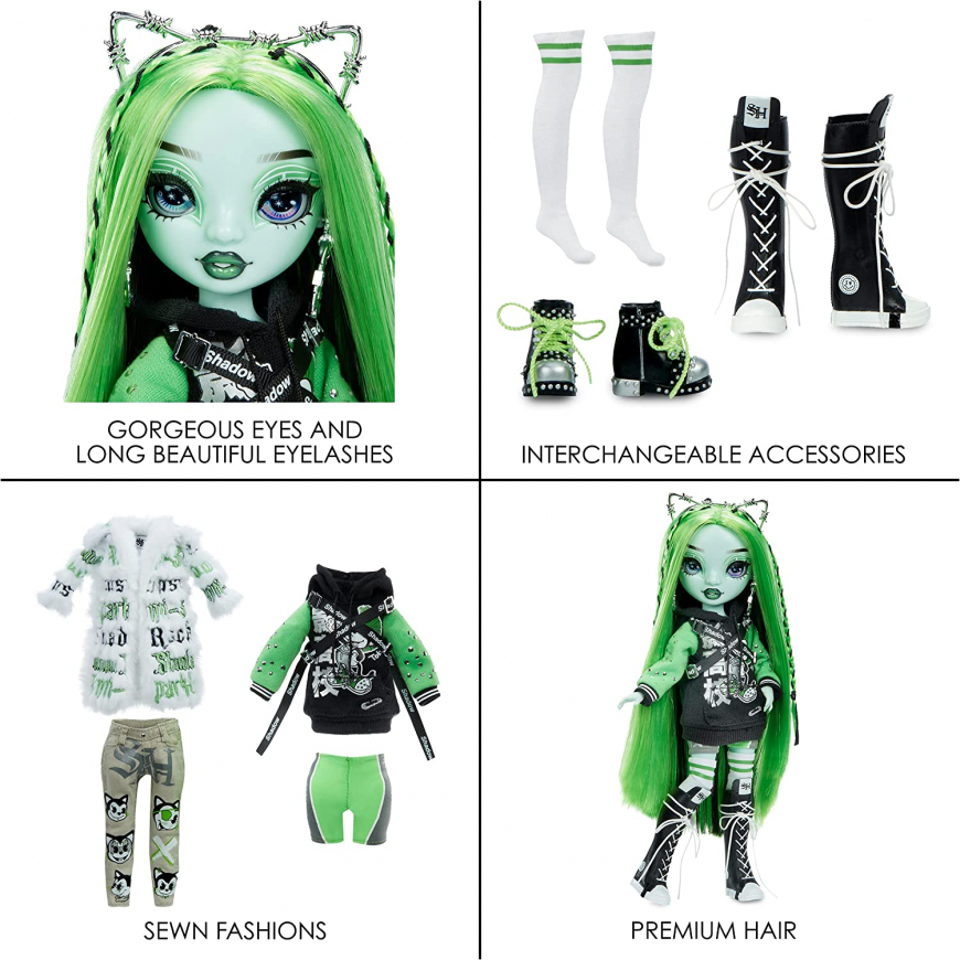 Rainbow Vision Shadow High Rainbow Vision Neon Shadow - Harley Limestone (Neon Green) doll