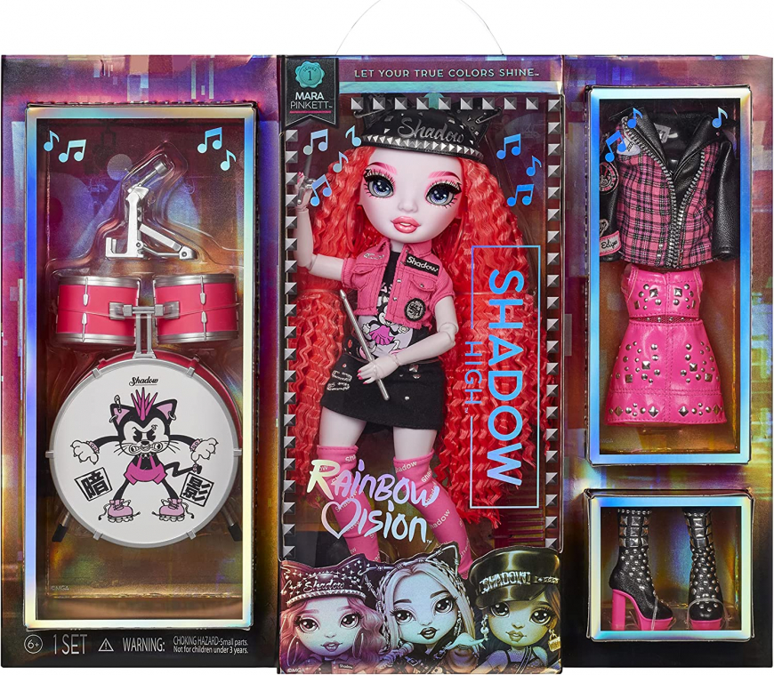 Rainbow Vision Shadow High Neon Shadow - Mara Pinkett (Neon Pink) doll