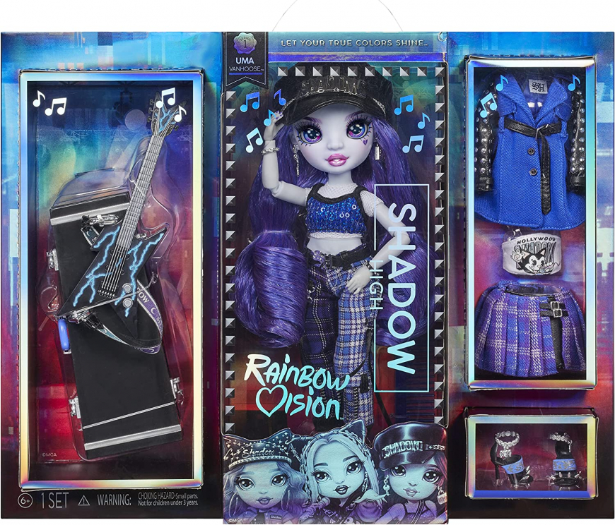 Rainbow Vision Shadow High Neon Shadow - Uma Vanhoose (Neon Blue) doll