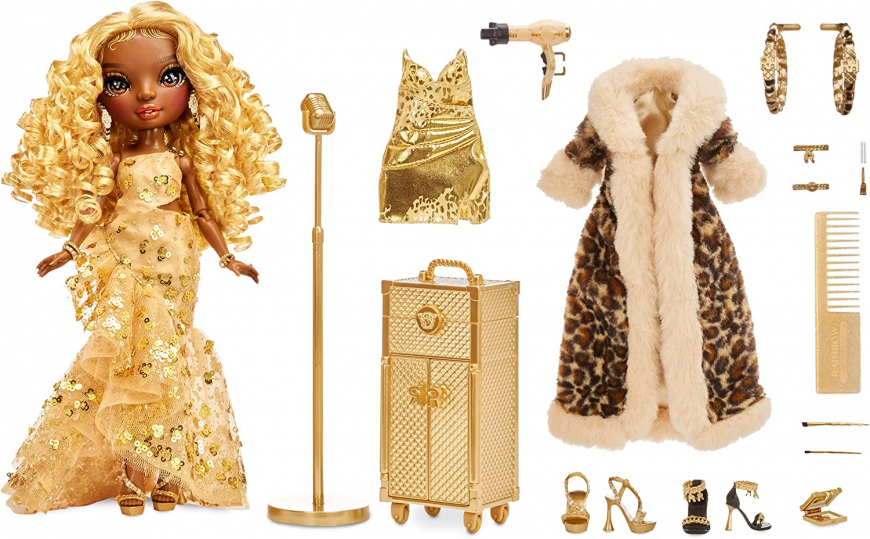 Rainbow Vision Rainbow High Rainbow Divas  - Meline Luxe (Gold Yellow) doll