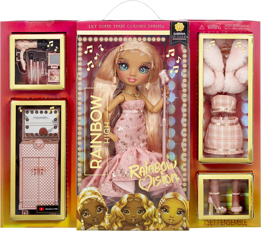 Rainbow Vision Rainbow High Rainbow Divas- Sabrina St. Cloud (Rose-Quartz Pink) doll