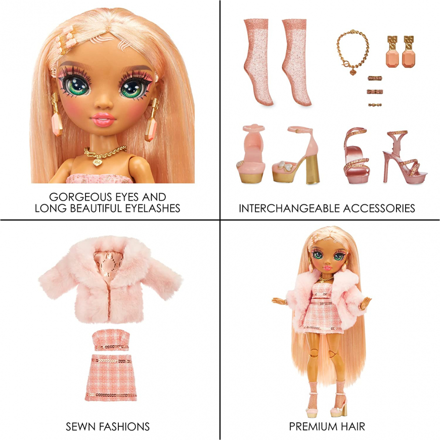 Rainbow Vision Rainbow High Rainbow Divas- Sabrina St. Cloud (Rose-Quartz Pink) doll