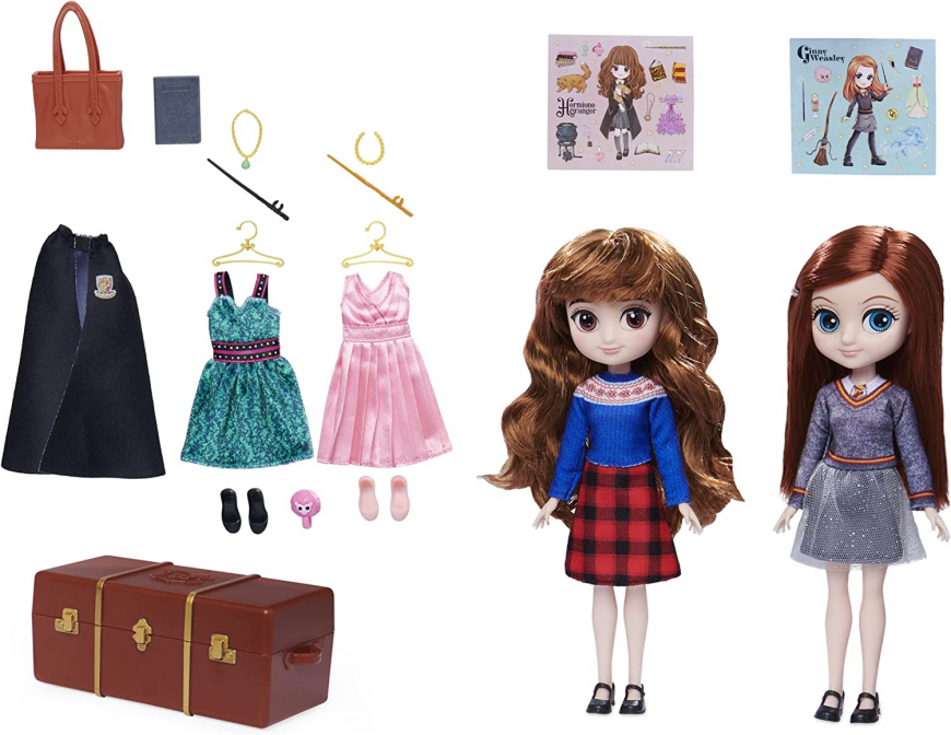 Wizarding World Harry Potter, Hermione Granger and Ginny Weasley Deluxe Dolls