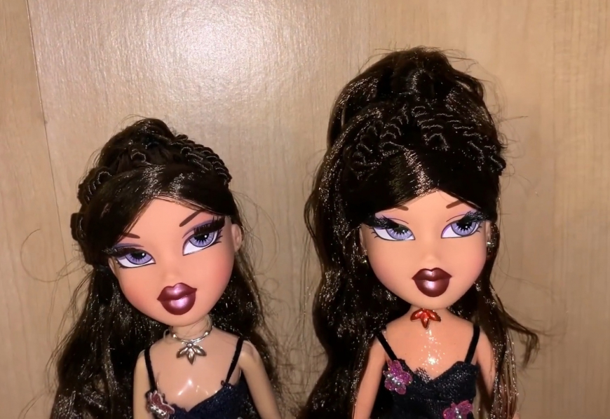 Comparison of the original Bratz Girls Nite Out and repro dolls