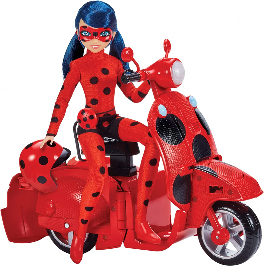 Switch N Go Scooter with Exclusive 10.5” Ladybug Lucky Charms Fashion Doll