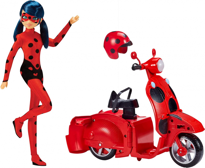 Switch N Go Scooter with Exclusive 10.5” Ladybug Lucky Charms Fashion Doll