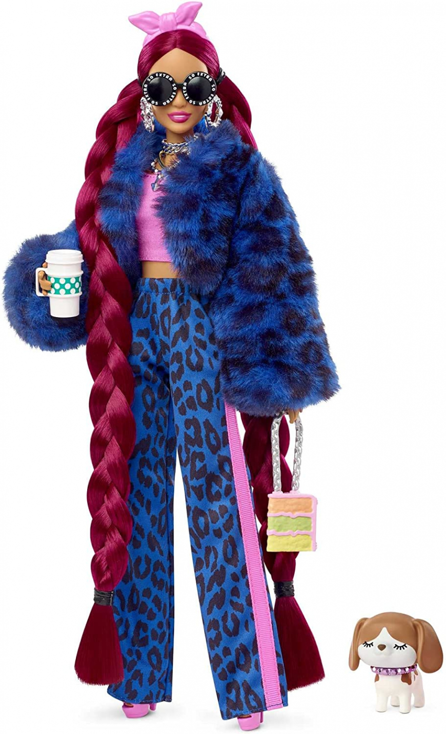 Barbie Extra 17 doll 2022 blue leopard
