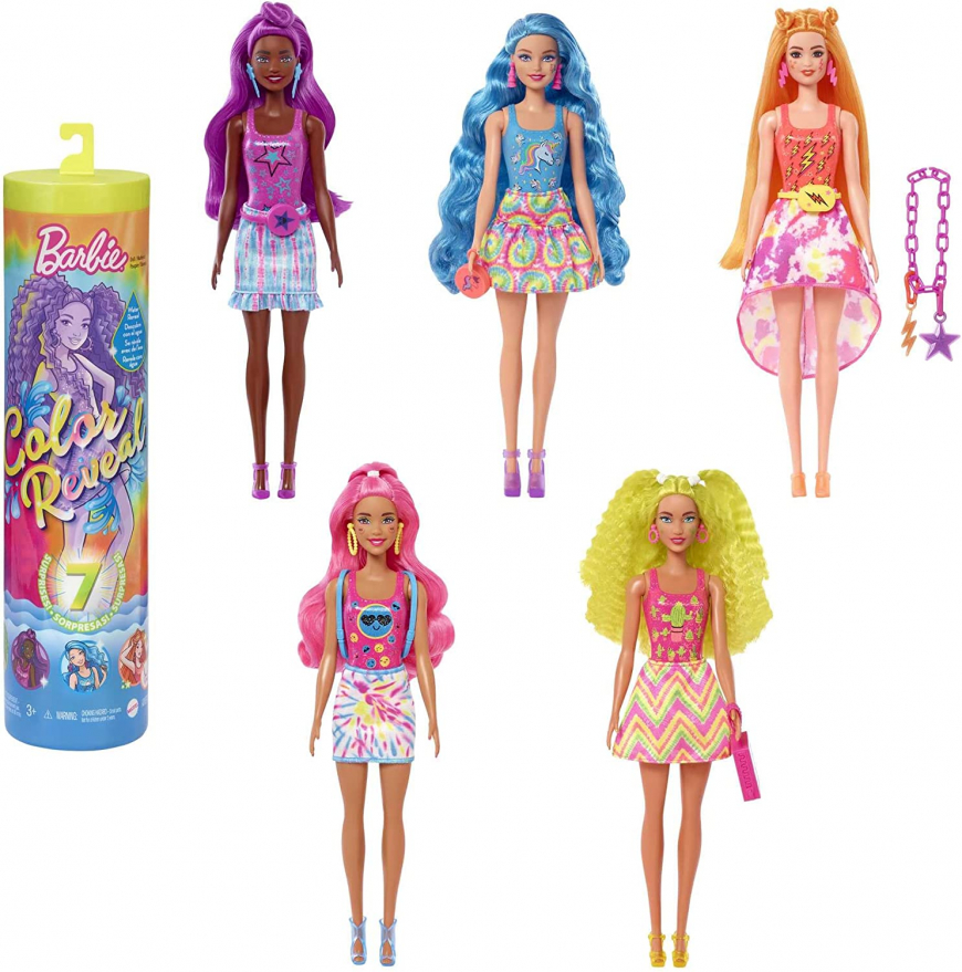 Barbie Color Reveal Neon dolls
