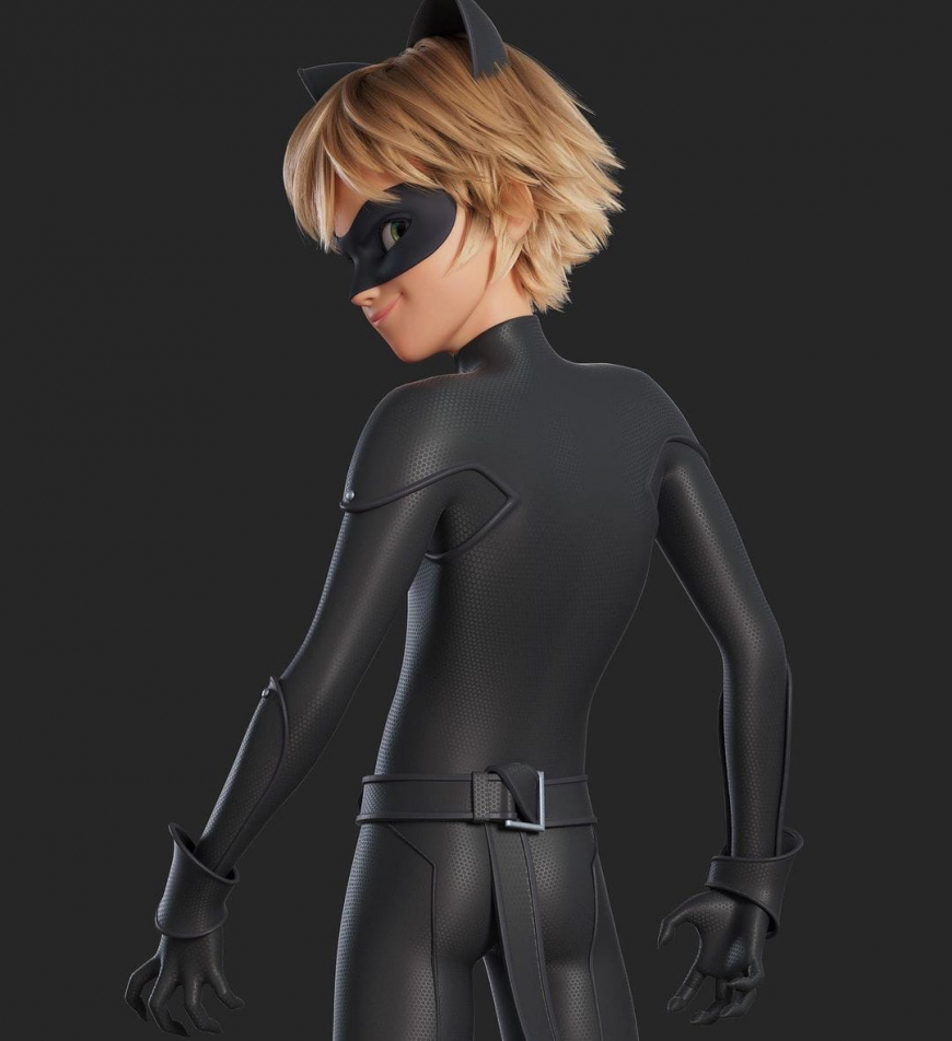 Miraculous Awakening movie pictures with Cat Noir and Adrien