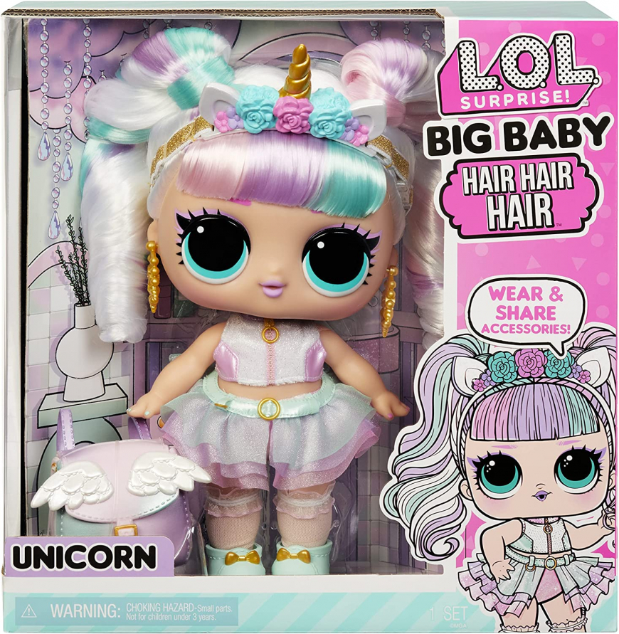 LOL Surprise Big Baby Hair Hair Hair Unicorn doll