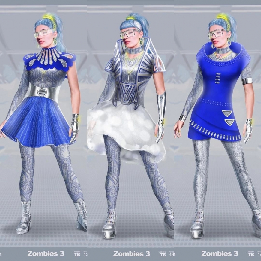 Alien Addison outfit concept art