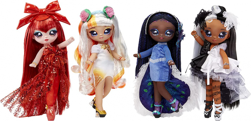 Na Na Na Surprise Teens series 3 dolls: Peacock, Crab, Koi Fish, Swan