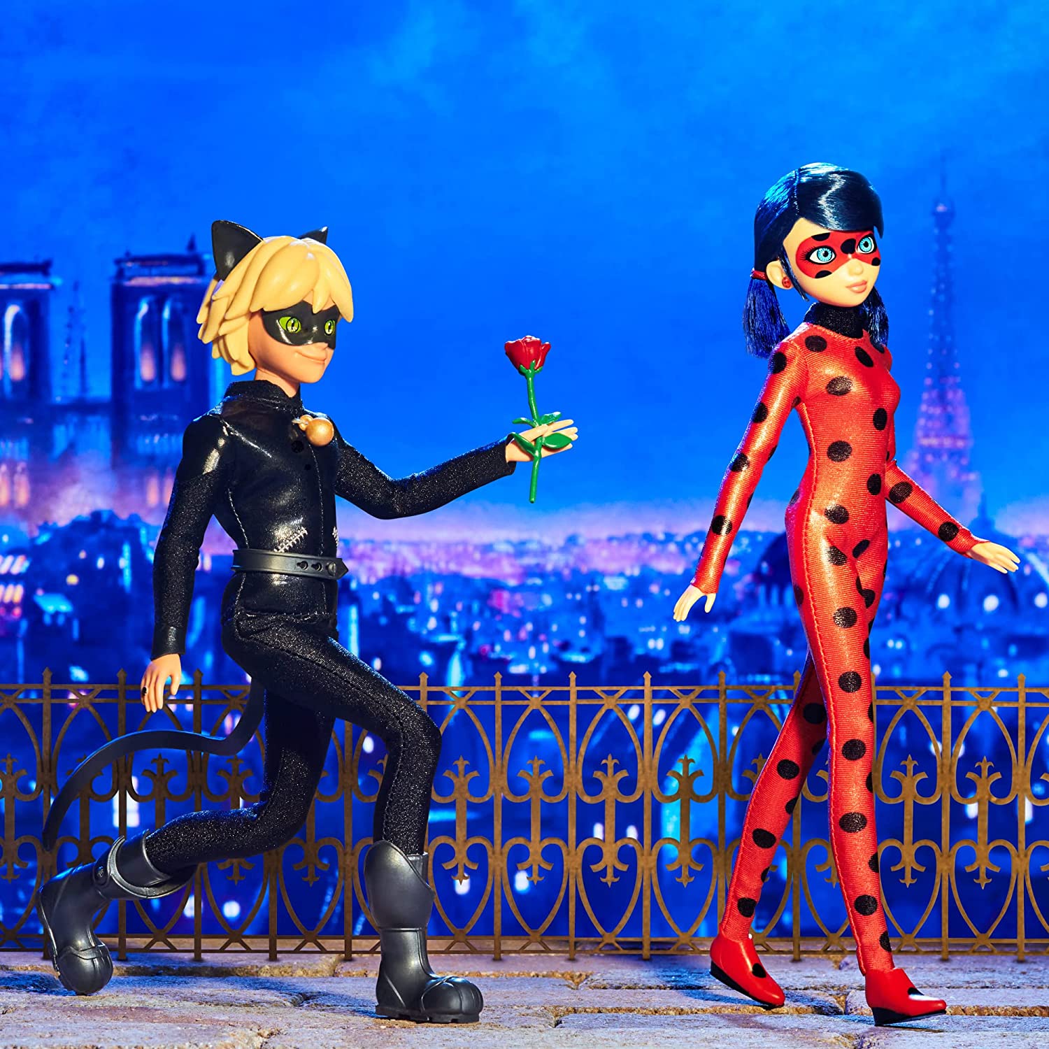 Bandai Miraculous Ladybug & Cat Noir The Movie Cat Noir Fashion Doll, 26cm  Adrien Cat Noir Doll With Staff Accessory