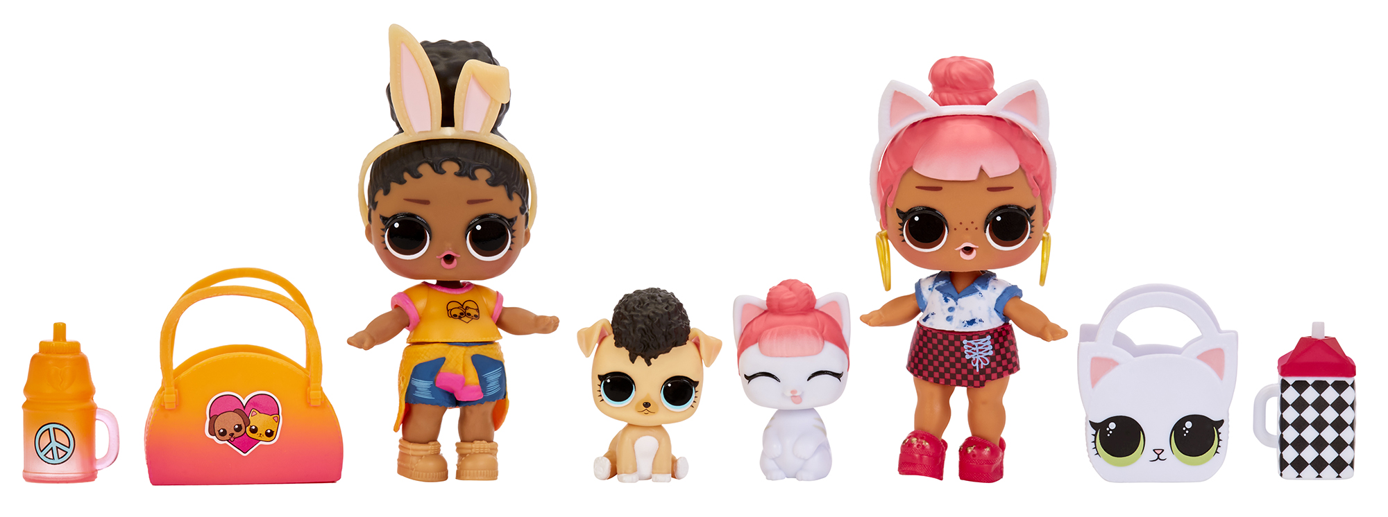 LOL Surprise MGA Cares Animal Resque limited edition dolls Block Party .  and Foxy 2022 