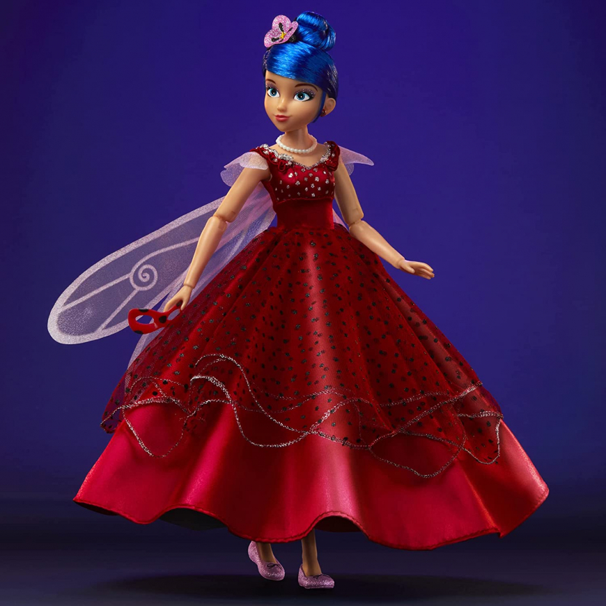 Miraculous Ladybug & Cat Noir Awakening Movie dolls: Marinette Collector fashion doll red gown with removable mask