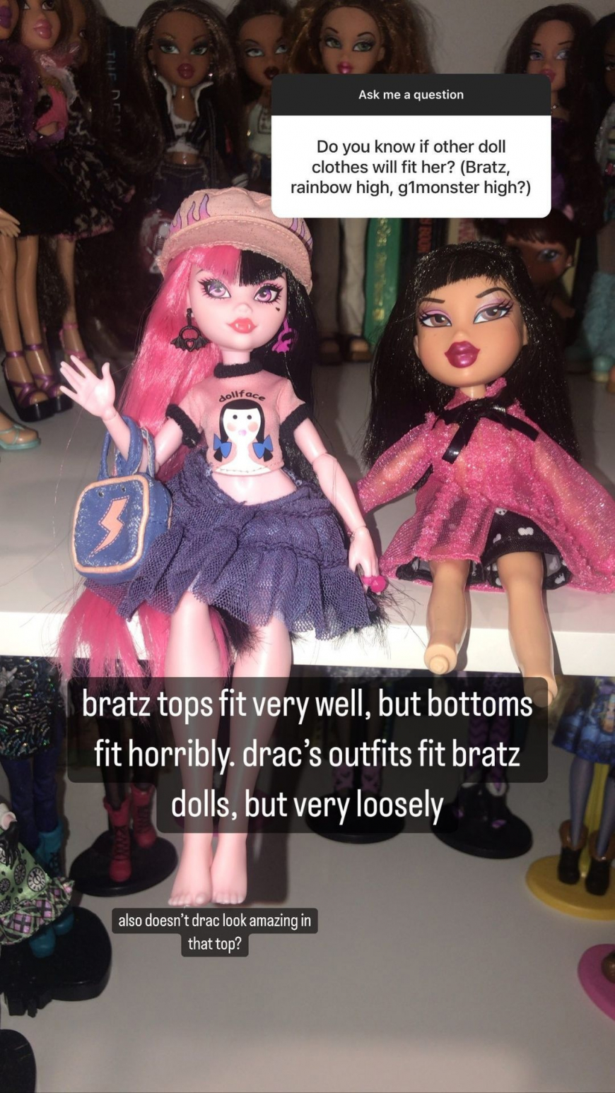 How does clothes from other dolls fits to new Draculaura?