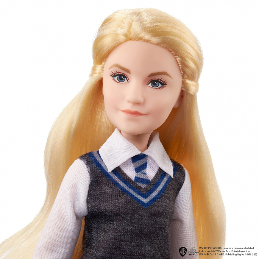 Mattel Harry Potter Luna Lovegood doll in Hogwarts school uniform