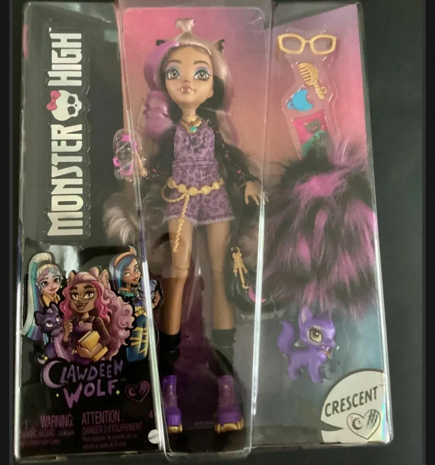 New Monster High 2022 Clawdeen Wolf doll in box
