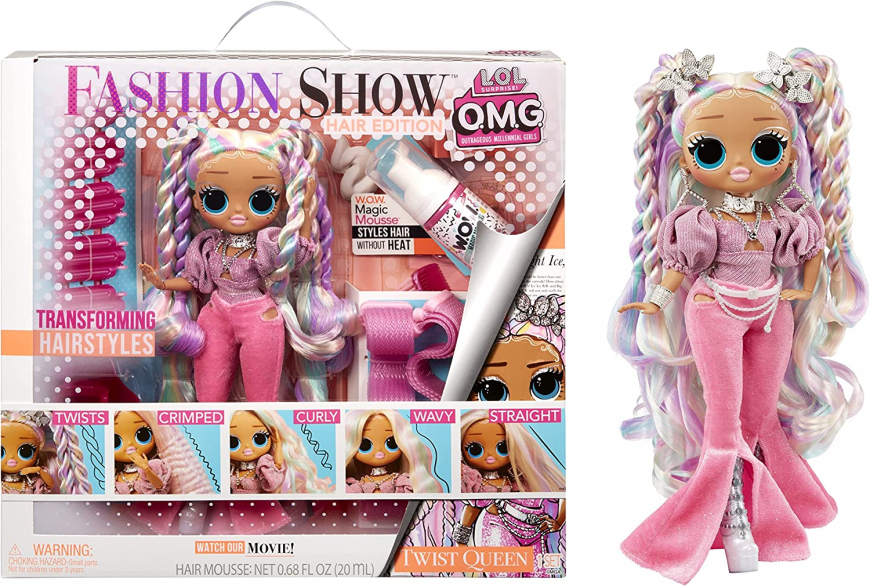 LOL OMG Hair Edition Twist Queen doll