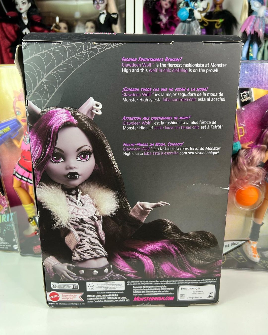 Mattel Monster High Clawdeen Wolf G3 2022 Doll New In Box Ready to