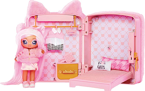 New Na Na Na Surprise 2022 3 in 1 Backpack doll sets with Pink Kitty and Lavender Kitty