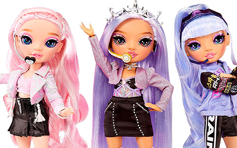 Rainbow High Rainbow Vision dolls: new music theme collection 2022 Rainbow Divas, Neon Shadow and The Royal 3