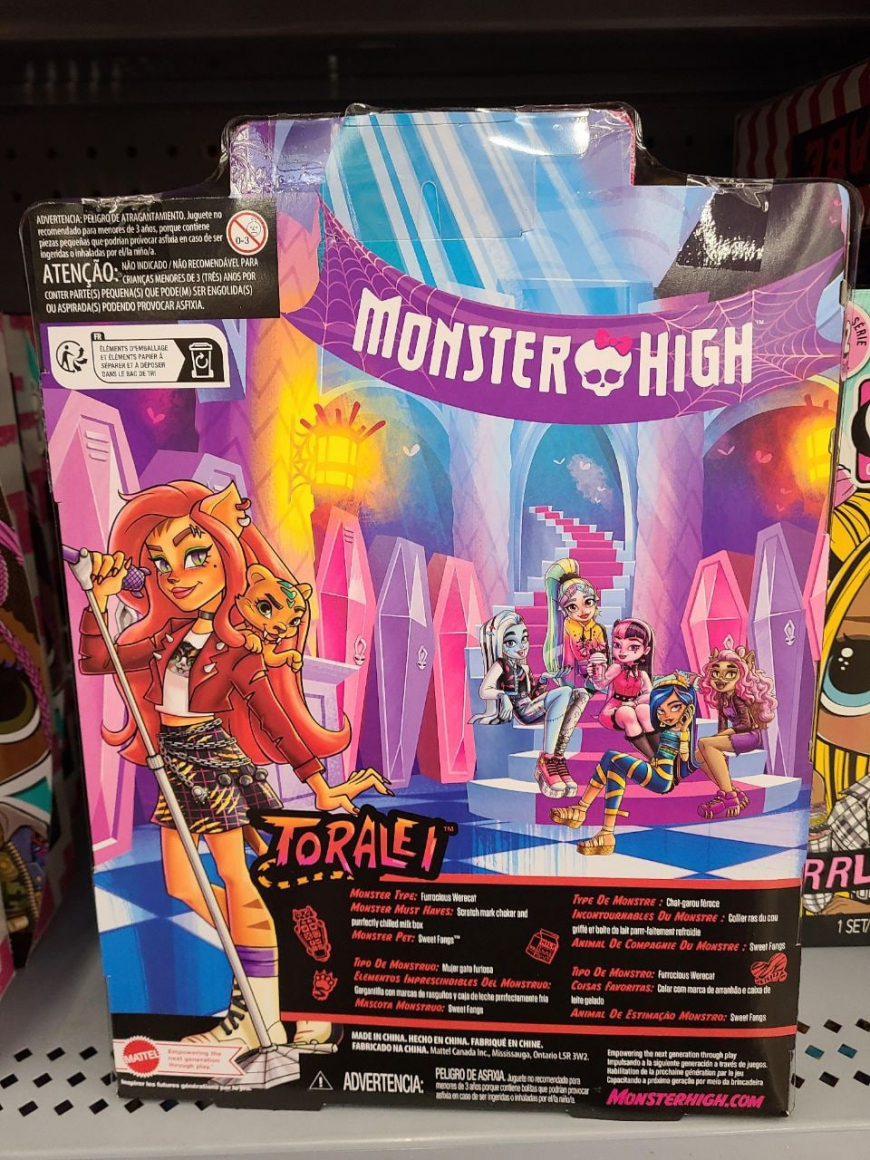 New Monster High 2022 Toralei Stripe doll (Walmart exclusive)