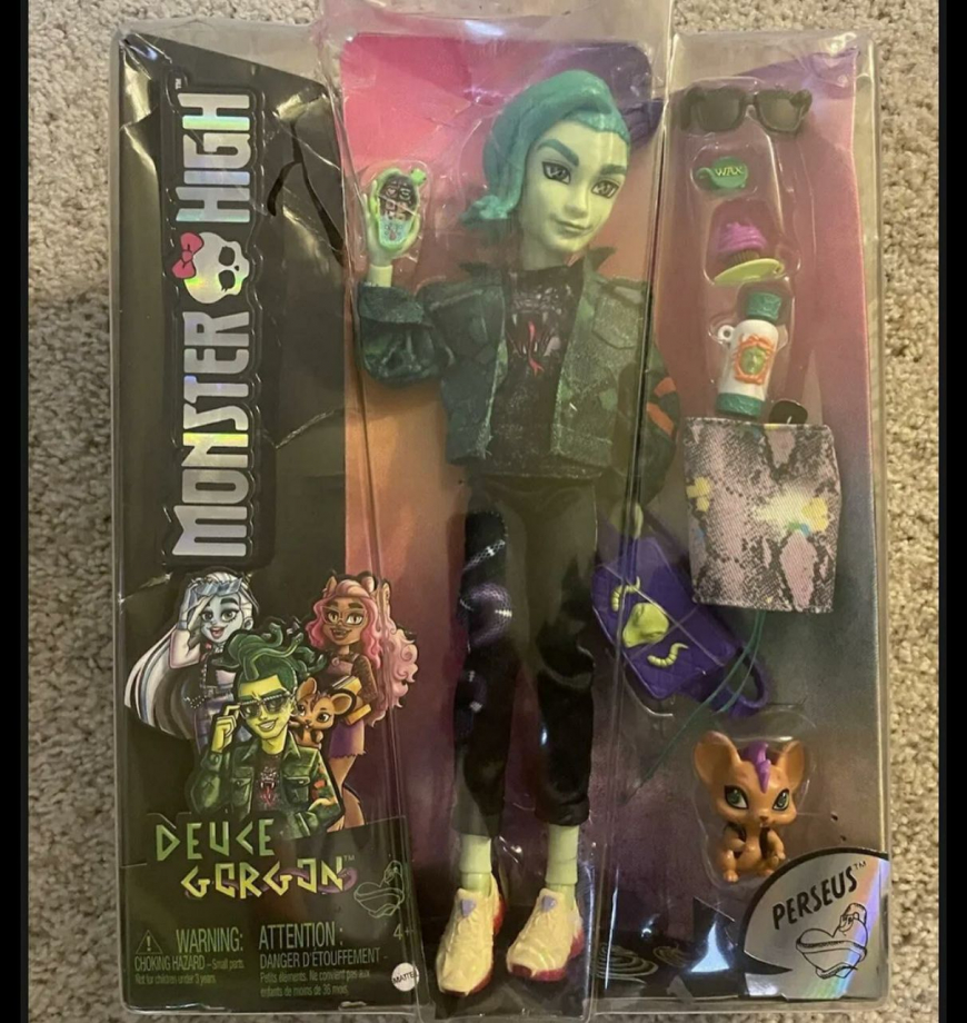 New Monster High 2022 Deuce Gorgon doll in real life photo