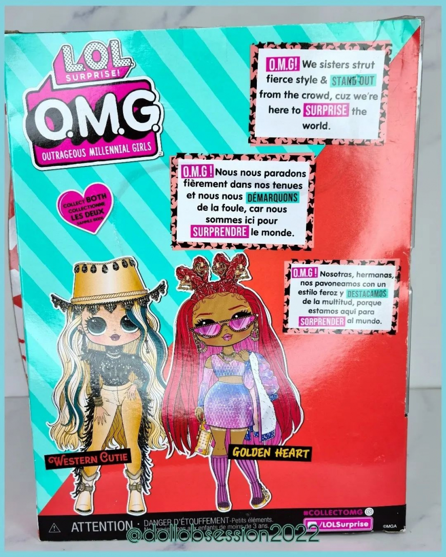 LOL OMG Golden Heart doll in box