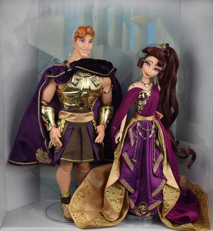 Disney D23 2022 Limited Edition Hercules and Megara doll set in real life