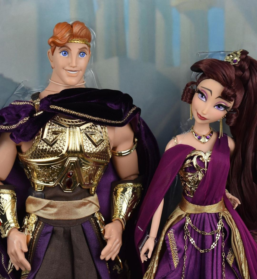 Disney D23 2022 Limited Edition Hercules and Megara doll set in real life