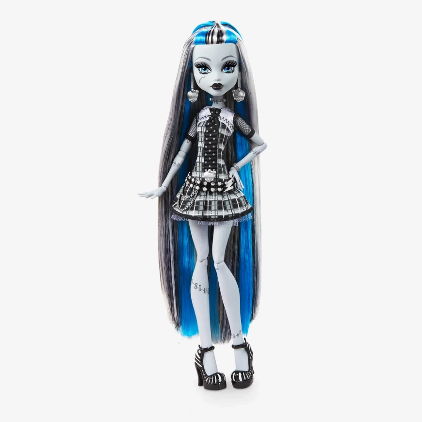 Monster High Reel Drama Black and White Frankie Stein doll