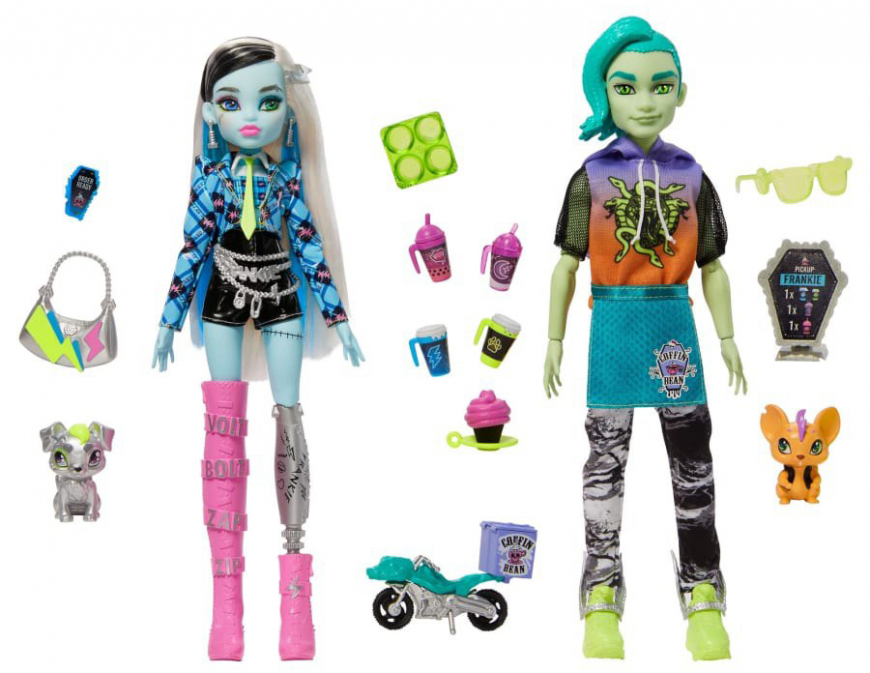 Monster High Frankie and Deuce 2 pack doll set