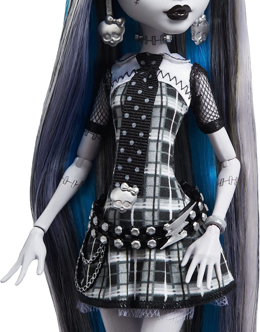 Monster High Reel Drama Black and White Frankie Stein doll